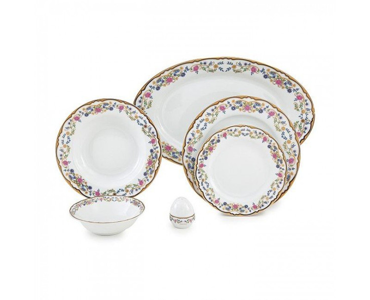 سرویس چینی 28 پارچه غذاخوری گلستان درجه عالی زرین