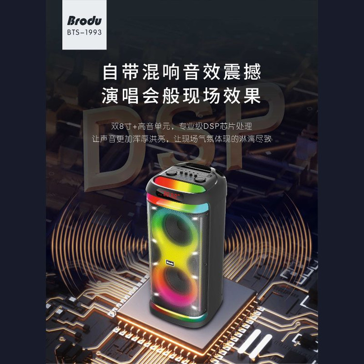 اسپیکر بلوتوثی قابل حمل دو میکروفن 1993