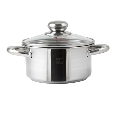 قابلمه استیل کف سه لایه ۲.۳ لیتری سایز ۱۸ پارس استیل