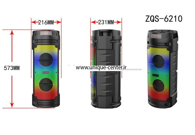 اسپیکر بلوتوثی قابل حمل مدل ZQS-6210